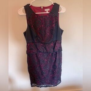 A Pea in the Pod maternity lace peplum dress